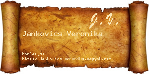 Jankovics Veronika névjegykártya